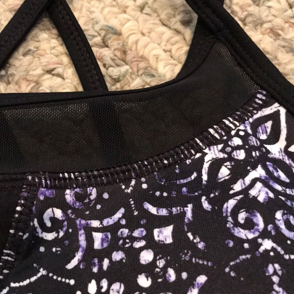 Gaiam Purple & Black Strappy Sports Bra - Picture 5 of 7